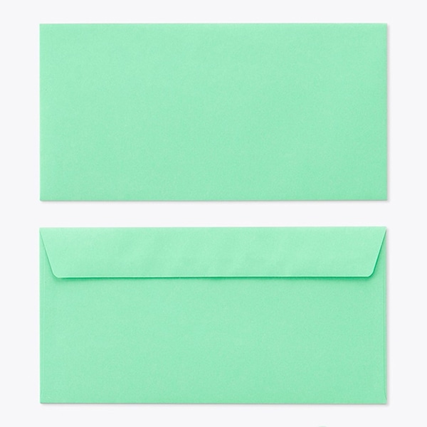 山櫻 封筒　洋長3　カマス貼FF　Kエメラルド85 〒枠なし 00404252 　1000枚/箱（ご注文単位1箱）【直送品】