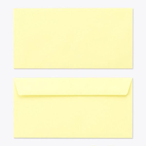 山櫻 封筒　洋長3　カマス貼FF　Kレモン85 〒枠なし 00404253 　1000枚/箱（ご注文単位1箱）【直送品】