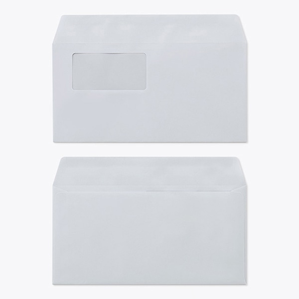 山櫻 封筒　洋長3窓付　カマス貼　Kスカイ85 CoC　〒枠なし　A643 00404306 　1000枚/箱（ご注文単位1箱）【直送品】