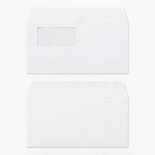 山櫻 封筒　洋長3窓付　カマス貼　本ケント100 CoC　〒枠なし　A440 00404320 　1000枚/箱（ご注文単位1箱）【直送品】
