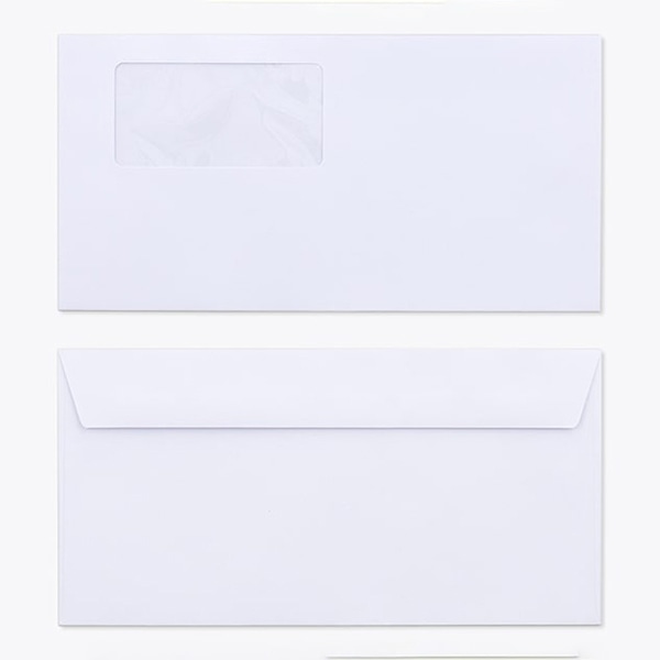 山櫻 封筒　洋長3窓付　カマス貼FF　再生ケント100 CoC100　〒枠なし　A342 00404336 　1000枚/箱（ご注文単位1箱）【直送品】