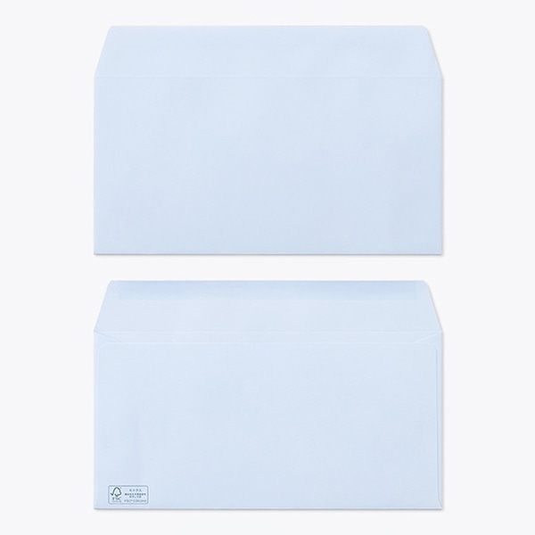 山櫻 封筒 洋長3 カマス貼 ECアクア100 森林認証マーク入 〒枠なし 00404535 1000枚/箱(ご注文単位1箱)【直送品】