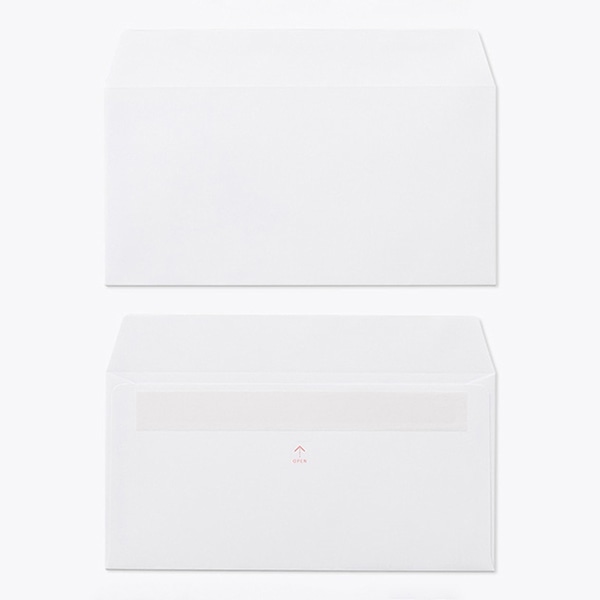 山櫻 封筒　洋長3　カマス貼　本ケント100　開封UP グット　CoC　〒枠なし 00404701 　1000枚/箱（ご注文単位1箱）【直送品】