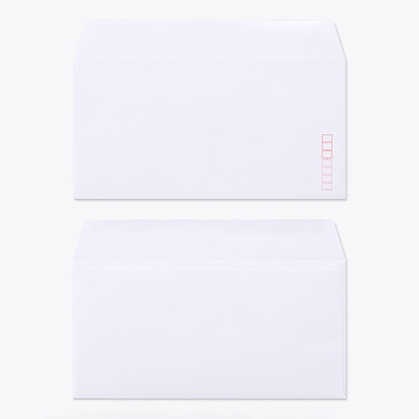 山櫻 封筒　洋長3　カマス貼　BSケント100 CoC　〒枠入 00404801 　1000枚/箱（ご注文単位1箱）【直送品】