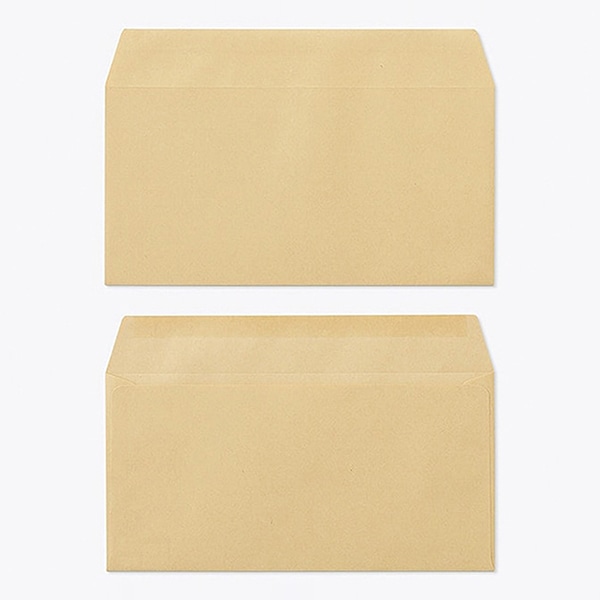 山櫻 封筒　洋長3　カマス貼　クラフト85 CoC　〒枠なし 00404818 　1000枚/箱（ご注文単位1箱）【直送品】