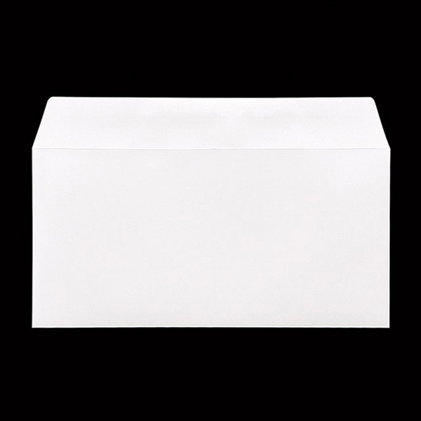 山櫻 封筒　洋長3　カマス貼　竹ホワイト100 裏地紋墨　CoC　〒枠なし 00404819 　1000枚/箱（ご注文単位1箱）【直送品】