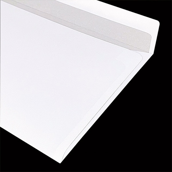 山櫻 封筒　洋長3　カマス貼　竹ホワイト100 裏地紋墨　CoC　〒枠なし 00404819 　1000枚/箱（ご注文単位1箱）【直送品】