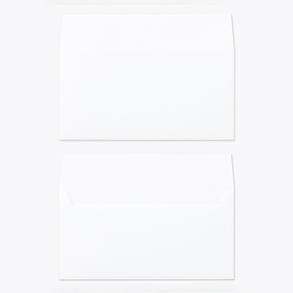 山櫻 封筒　洋長3　カマス貼　ARスノーホワイト130 CoC　〒枠なし 00404852 　500枚/箱（ご注文単位1箱）【直送品】