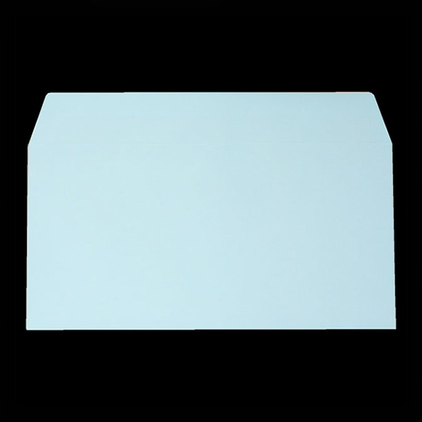 山櫻 封筒　洋長3　カマス貼　ヨミニクイ　ECブルー CoC100　〒枠なし 00404916 　1000枚/箱（ご注文単位1箱）【直送品】