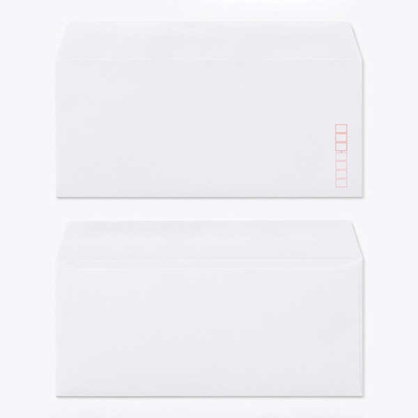 山櫻 封筒　洋4　カマス貼　本ケント100 CoC　〒枠入 00405031 　1000枚/箱（ご注文単位1箱）【直送品】