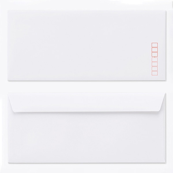 山櫻 封筒　洋4　カマス貼FF　本ケント100 CoC　〒枠入 00405037 　500枚/箱（ご注文単位1箱）【直送品】