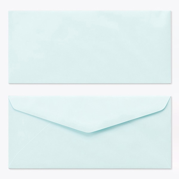 山櫻 封筒　洋4　ダイヤ貼　ECブルー100 CoC　〒枠なし 00405080 　500枚/箱（ご注文単位1箱）【直送品】