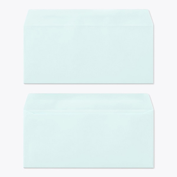 山櫻 封筒　洋4　カマス貼　ECブルー100 CoC　〒枠なし 00405100 　1000枚/箱（ご注文単位1箱）【直送品】