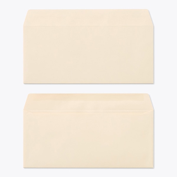 山櫻 封筒　洋4　カマス貼　ECベージュ100 〒枠なし 00405102 　1000枚/箱（ご注文単位1箱）【直送品】