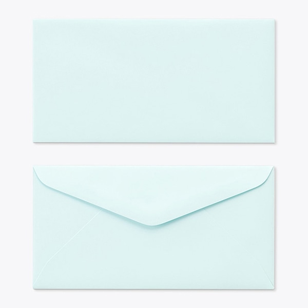 山櫻 封筒　洋6　ダイヤ貼　ECブルー100 CoC　〒枠なし 00407030 　1000枚/箱（ご注文単位1箱）【直送品】