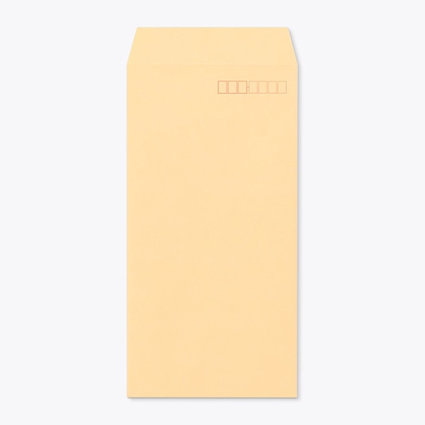 山櫻 封筒　長3　中貼　ECオレンジ80 〒枠入 00512009 　1000枚/箱（ご注文単位1箱）【直送品】