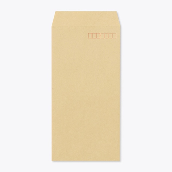 山櫻 封筒　長3　スミ貼　クラフト70 CoC　〒枠入 00513003 　1000枚/箱（ご注文単位1箱）【直送品】