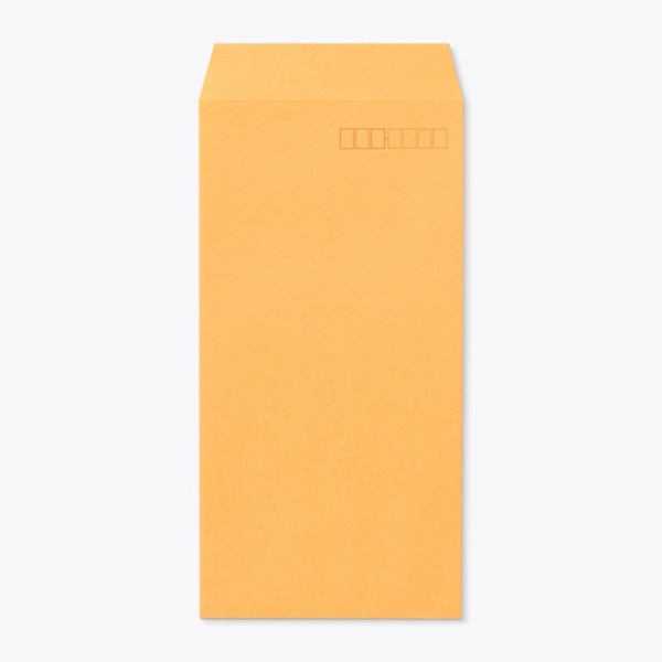 山櫻 封筒　長3　スミ貼　Kオレンジ85 CoC　〒枠入 00513034 　1000枚/箱（ご注文単位1箱）【直送品】