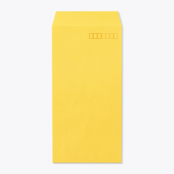 山櫻 封筒　長3　スミ貼　Kイエロー85 CoC　〒枠入 00513035 　1000枚/箱（ご注文単位1箱）【直送品】