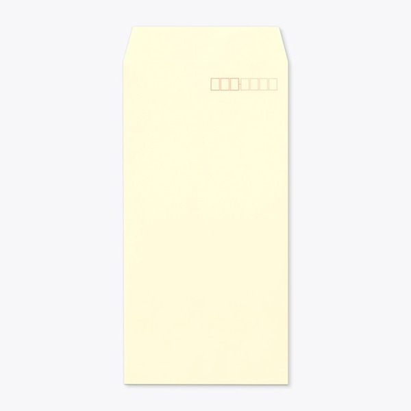 山櫻 封筒　長3　スミ貼　ECクリーム80 CoC　〒枠入 00513041 　1000枚/箱（ご注文単位1箱）【直送品】