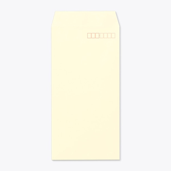 山櫻 封筒　長3　スミ貼　ECウスクリーム80 〒枠入 00513054 　1000枚/箱（ご注文単位1箱）【直送品】