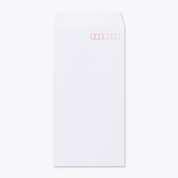山櫻 封筒 長3 スミ貼 竹ホワイト80 裏地紋墨 CoC 〒枠入 00513098 1000枚/箱(ご注文単位1箱)【直送品】