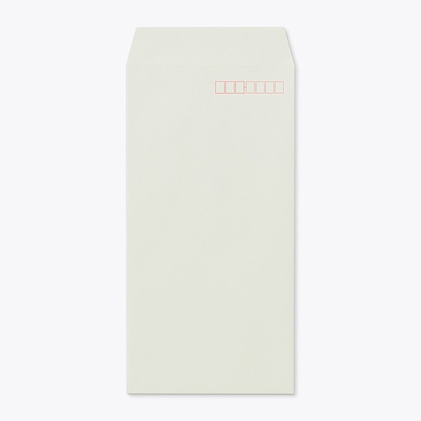 山櫻 封筒　長3　スミ貼　ミエナイグレイ80 CoC　〒枠入 00513144 　1000枚/箱（ご注文単位1箱）【直送品】