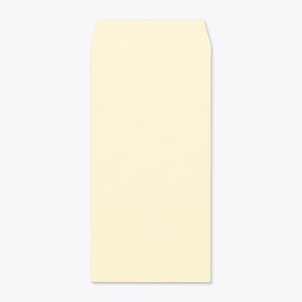 山櫻 封筒　長3　スミ貼　ミエナイクリーム80 CoC　〒枠なし 00513151 　1000枚/箱（ご注文単位1箱）【直送品】