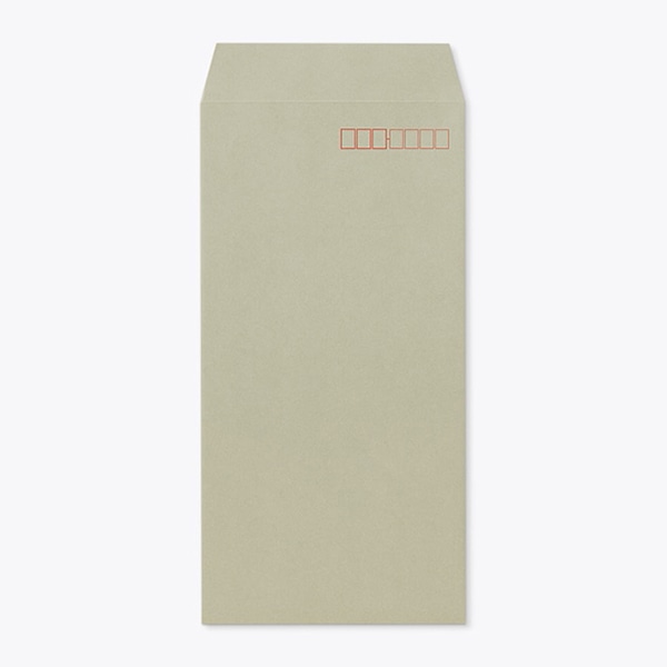 山櫻 封筒 長3 スミ貼 Kグレイ85 森林認証マーク入 〒枠入 00513425 1000枚/箱(ご注文単位1箱)【直送品】