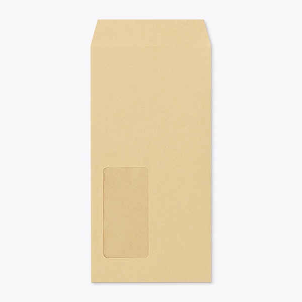 山櫻 封筒 長3窓付 スミ貼 クラフト70 CoC 〒枠なし LP-HL A1100 00513803 1000枚/箱(ご注文単位1箱)【直送品】