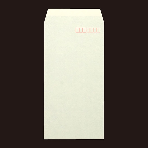 山櫻 封筒　長3　スミ貼　ヨミニクイ　ECクリーム80 CoC　〒枠入 00513818 　1000枚/箱（ご注文単位1箱）【直送品】