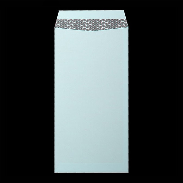 山櫻 封筒　長3　スミ貼　ヨミニクイ　ECブルー80 CoC　〒枠入 00513822 　1000枚/箱（ご注文単位1箱）【直送品】