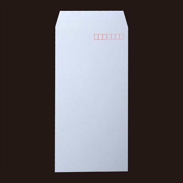 山櫻 封筒　長3　スミ貼　ヨミニクイ　ECアクア80 CoC　〒枠入 00513823 　1000枚/箱（ご注文単位1箱）【直送品】