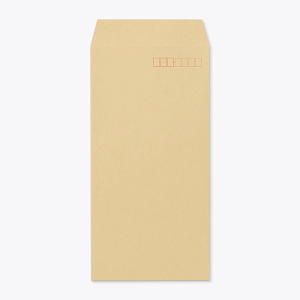 山櫻 封筒　長3　スミ貼　クラフト70　カーボンNT マーク入　CoC　〒枠入 00514103 　1000枚/箱（ご注文単位1箱）【直送品】