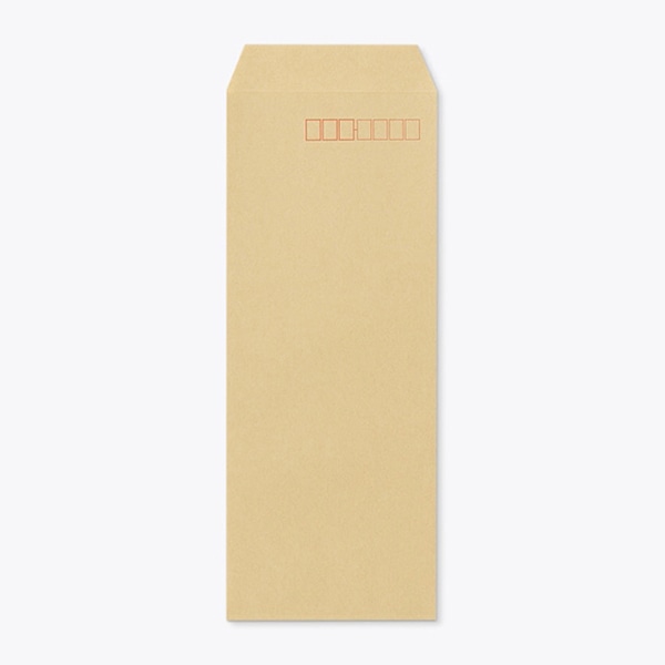 山櫻 封筒 長40 スミ貼 クラフト85 CoC 〒枠入 00521011 1000枚/箱(ご注文単位1箱)【直送品】