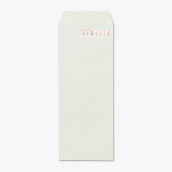 山櫻 封筒　長40　スミ貼　ECグレイ80 CoC　〒枠入 00521071 　1000枚/箱（ご注文単位1箱）【直送品】