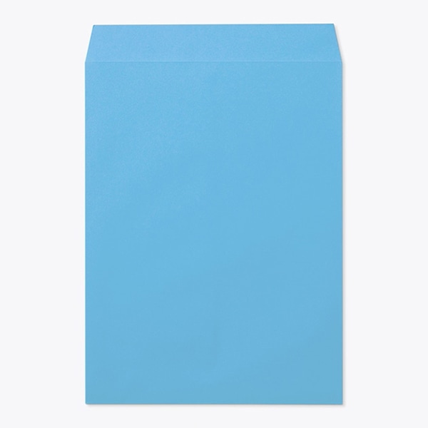 山櫻 封筒　角0　中貼　Kブルー100 〒枠なし 00524009 　500枚/箱（ご注文単位1箱）【直送品】