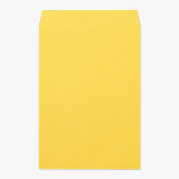 山櫻 封筒　角1　中貼　Kイエロー100 CoC　〒枠なし 00527005 　500枚/箱（ご注文単位1箱）【直送品】