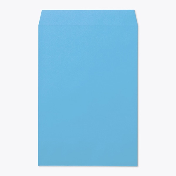 山櫻 封筒　角1　中貼　Kブルー100 〒枠なし 00527009 　500枚/箱（ご注文単位1箱）【直送品】