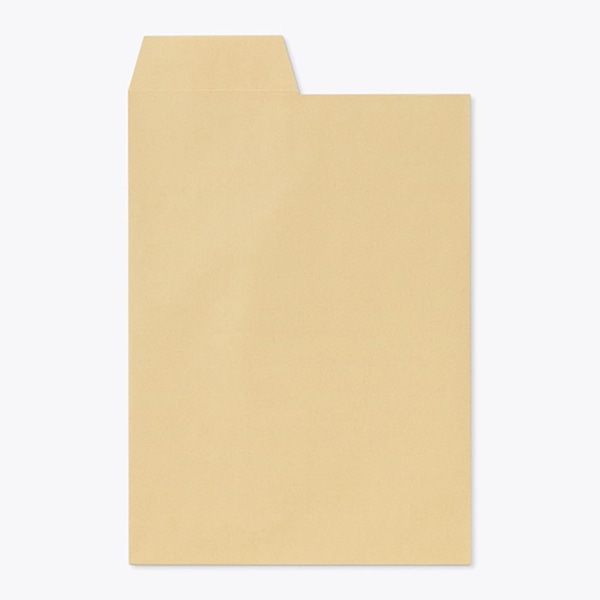 山櫻 封筒　角2　中貼　クラフト85　開封右1／2 CoC　〒枠なし 00529006 　500枚/箱（ご注文単位1箱）【直送品】