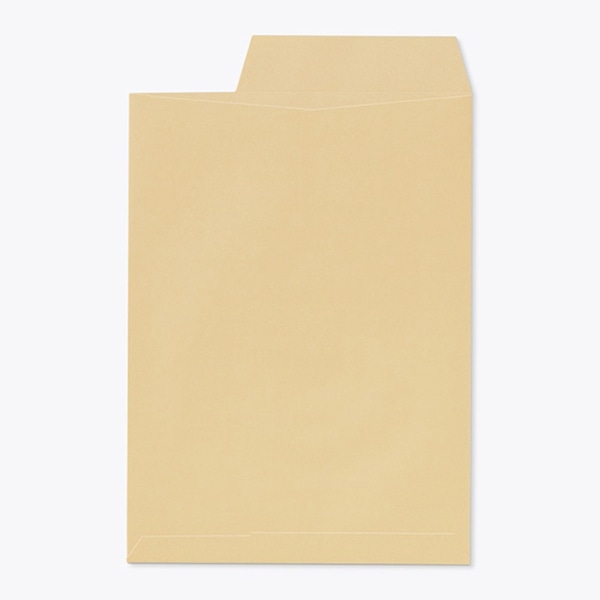 山櫻 封筒 角2 中貼 クラフト85 開封右1/3 CoC 〒枠なし 00529007 500枚/箱(ご注文単位1箱)【直送品】