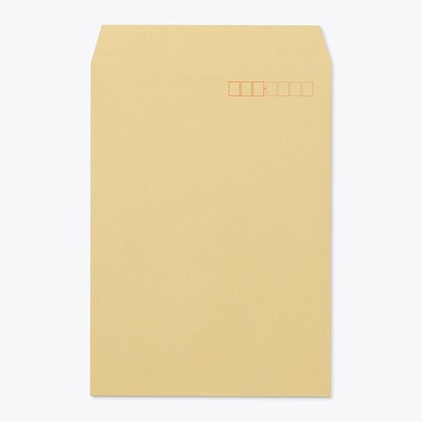 山櫻 封筒　角2　中貼　Gクラフト85 CoC　〒枠入 00529017 　500枚/箱（ご注文単位1箱）【直送品】