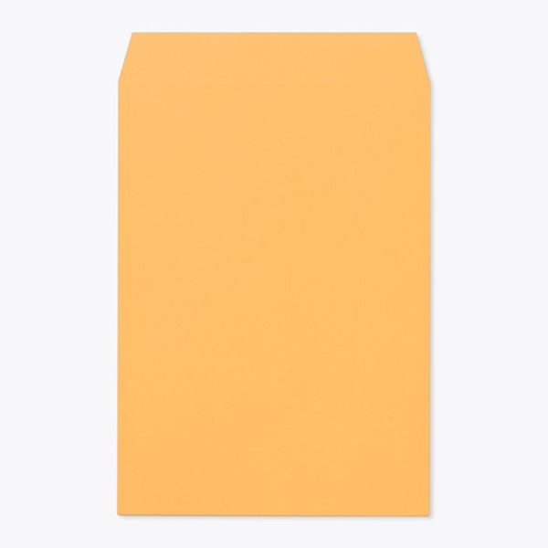 山櫻 封筒 角2 中貼 Kオレンジ100 〒枠なし 00532004 500枚/箱(ご注文単位1箱)【直送品】