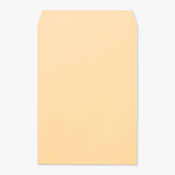 山櫻 封筒　角2　スミ貼　ECオレンジ100 〒枠なし 00534049 　500枚/箱（ご注文単位1箱）【直送品】