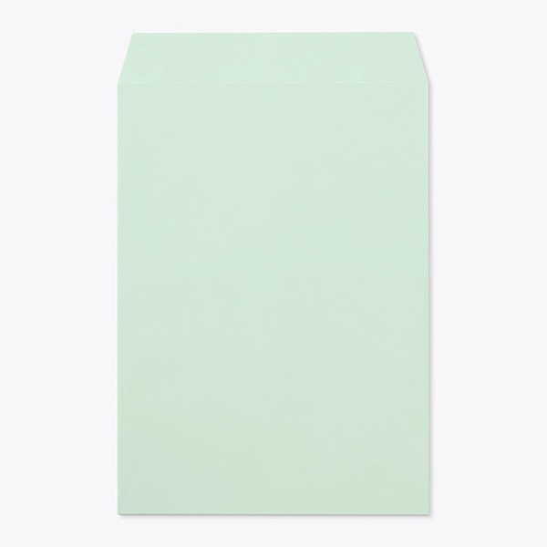 山櫻 封筒　角2　スミ貼　ミエナイグリーン100 CoC　〒枠なし 00534083 　500枚/箱（ご注文単位1箱）【直送品】