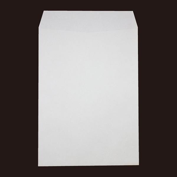 山櫻 封筒　角2　スミ貼　ホワイトR40　80 CoC　〒枠なし 00534104 　500枚/箱（ご注文単位1箱）【直送品】