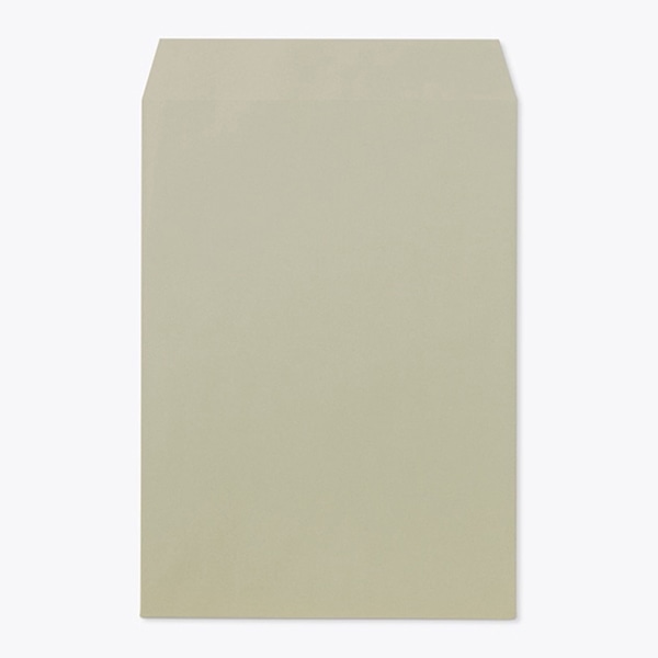 山櫻 封筒　角2　スミ貼　Kグレイ85 森林認証マーク入　〒枠なし 00534235 　500枚/箱（ご注文単位1箱）【直送品】