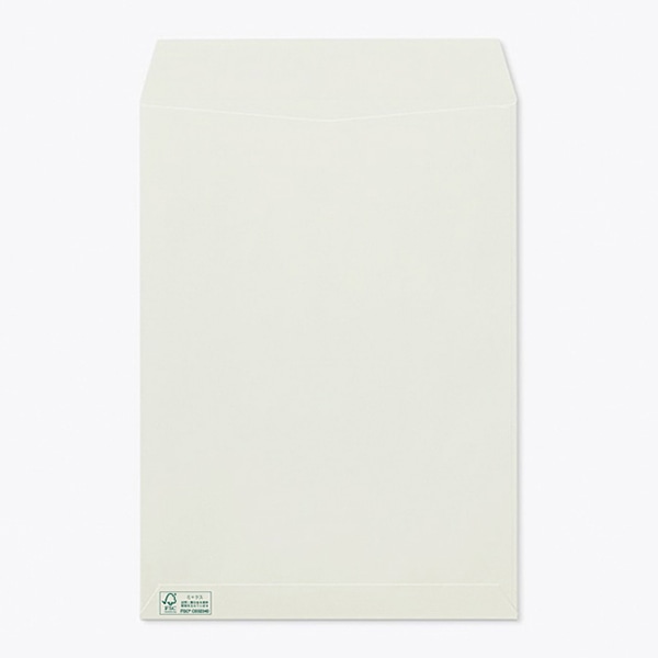 山櫻 封筒 角2 スミ貼 ECグレイ100 森林認証マーク入 〒枠なし 00534253 500枚/箱(ご注文単位1箱)【直送品】