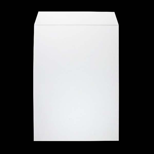 山櫻 封筒　角2　スミ貼　ミエナイバガス白100 CoC　〒枠なし 00534506 　500枚/箱（ご注文単位1箱）【直送品】