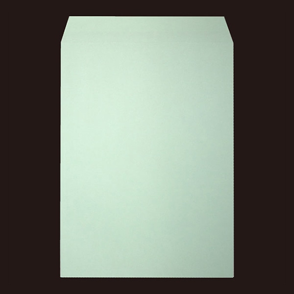 山櫻 封筒　角2　スミ貼　ヨミニクイ　ECグリーン100 CoC　〒枠なし 00534509 　500枚/箱（ご注文単位1箱）【直送品】